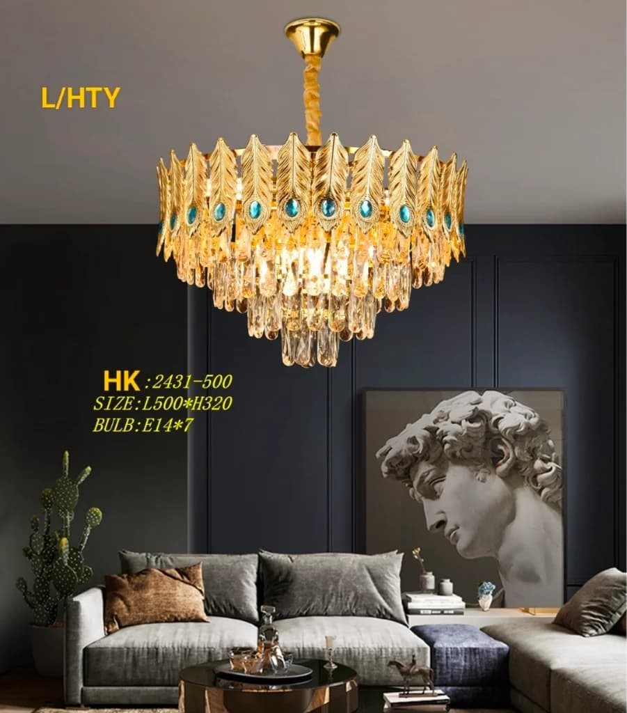Lampu gantung kristal 2431/50