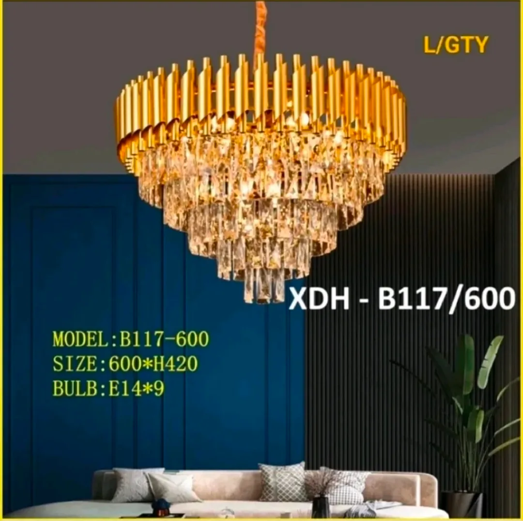 Lampu gantung kristal B117/60cm