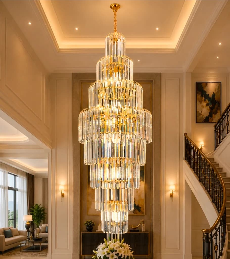 Lampu gantung kristal void 8017/60×180cm