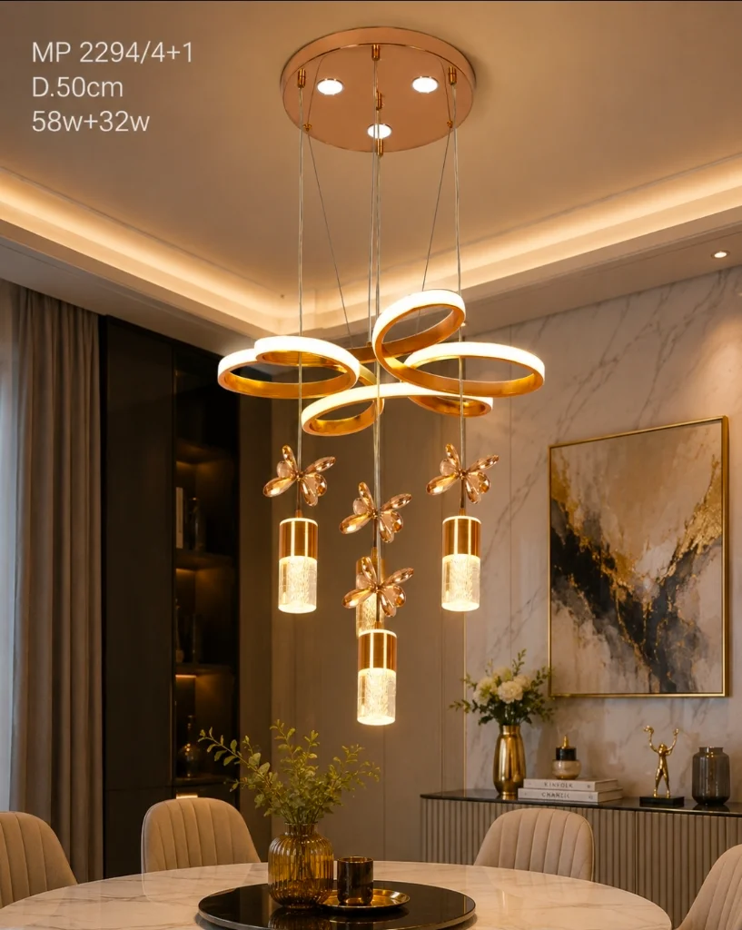 Lampu gantung led 2291/4+1