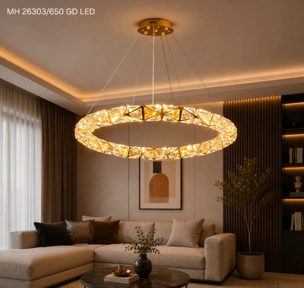 Lampu gantung kristal led 26303/65