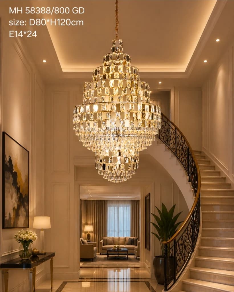 Lampu gantung kristal void 58388/800