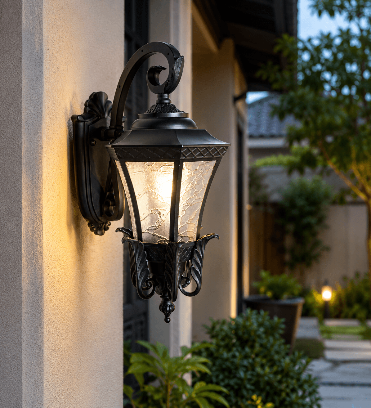 Lampu Dinding Outdoor Klasik B.272 S/W BK E27
