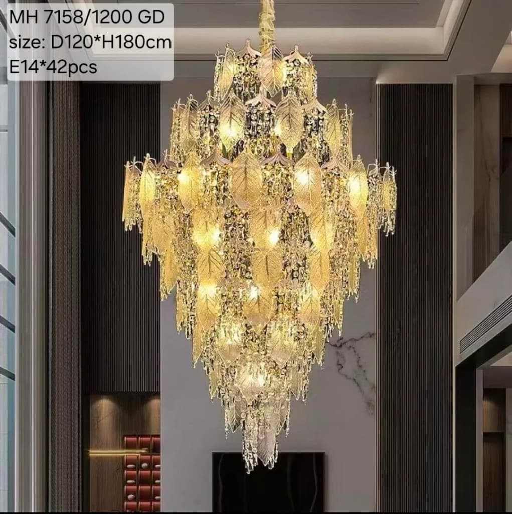 Lampu gantung kristal void 7158/120 gd