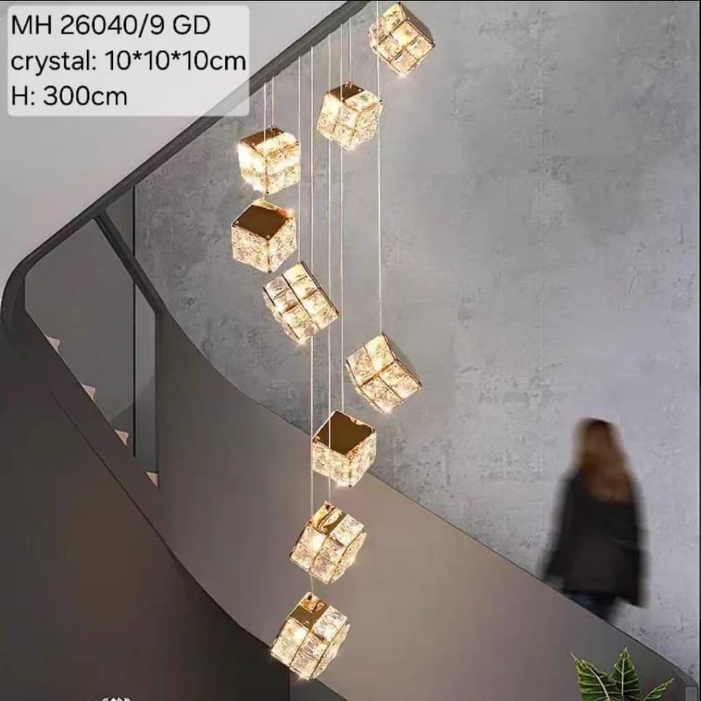 Lampu gantung kristal 26040/9 GD