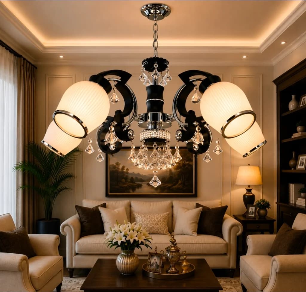 Lampu gantung modern klasik YB-2007/5 CH