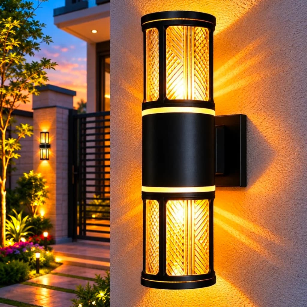 Lampu dinding outdoor modern WL-1020/2-E27