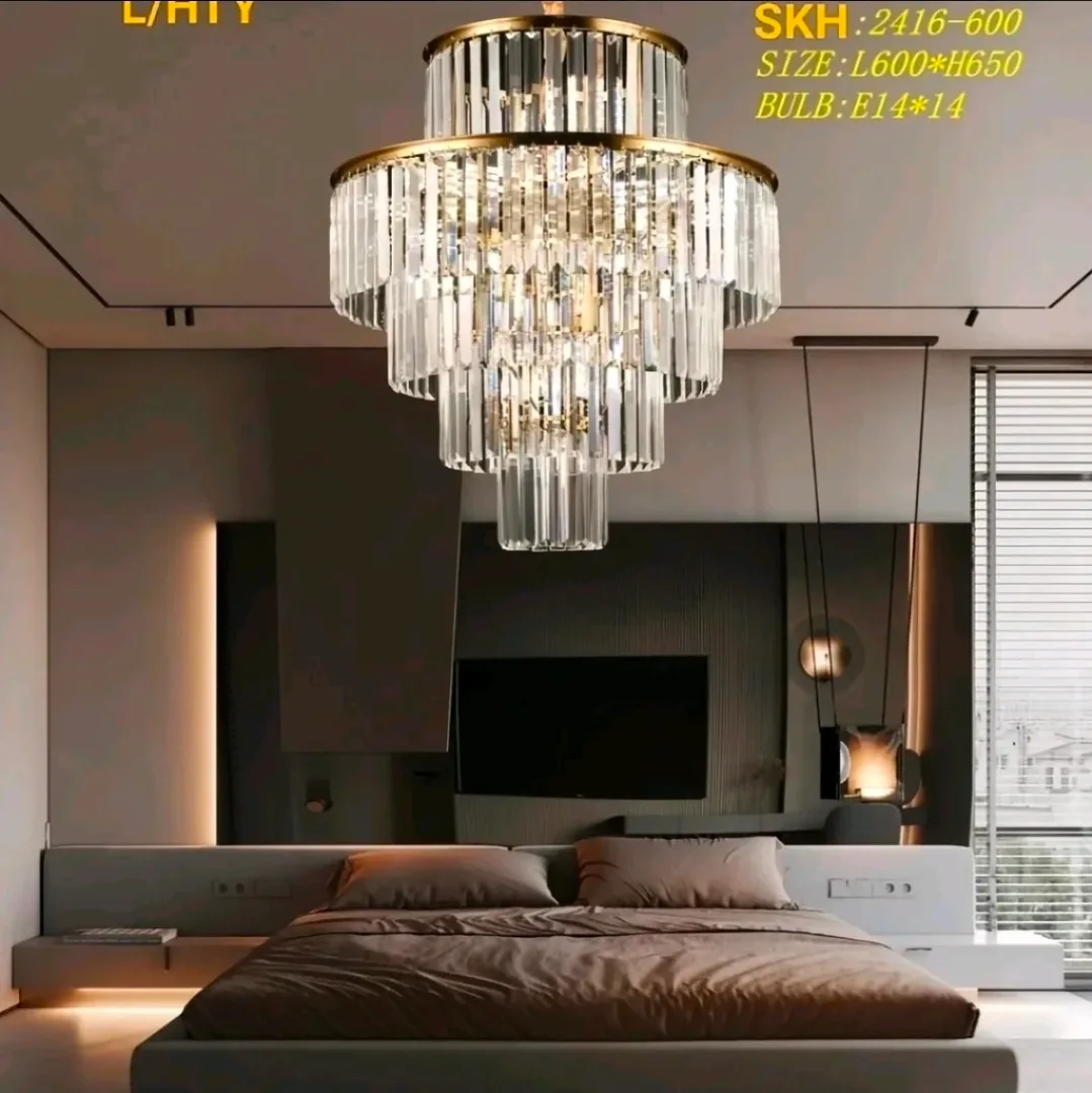 Lampu Gantung Kristal Modern 2416-600