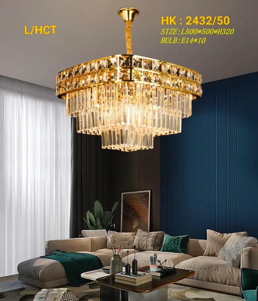 Lampu gantung kristal 2432/50