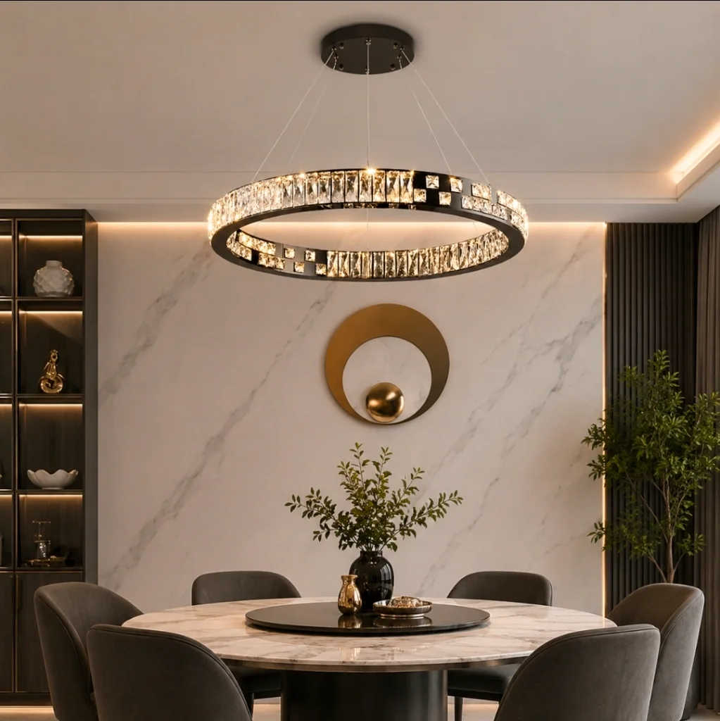 Lampu gantung kristal 7319/80cm