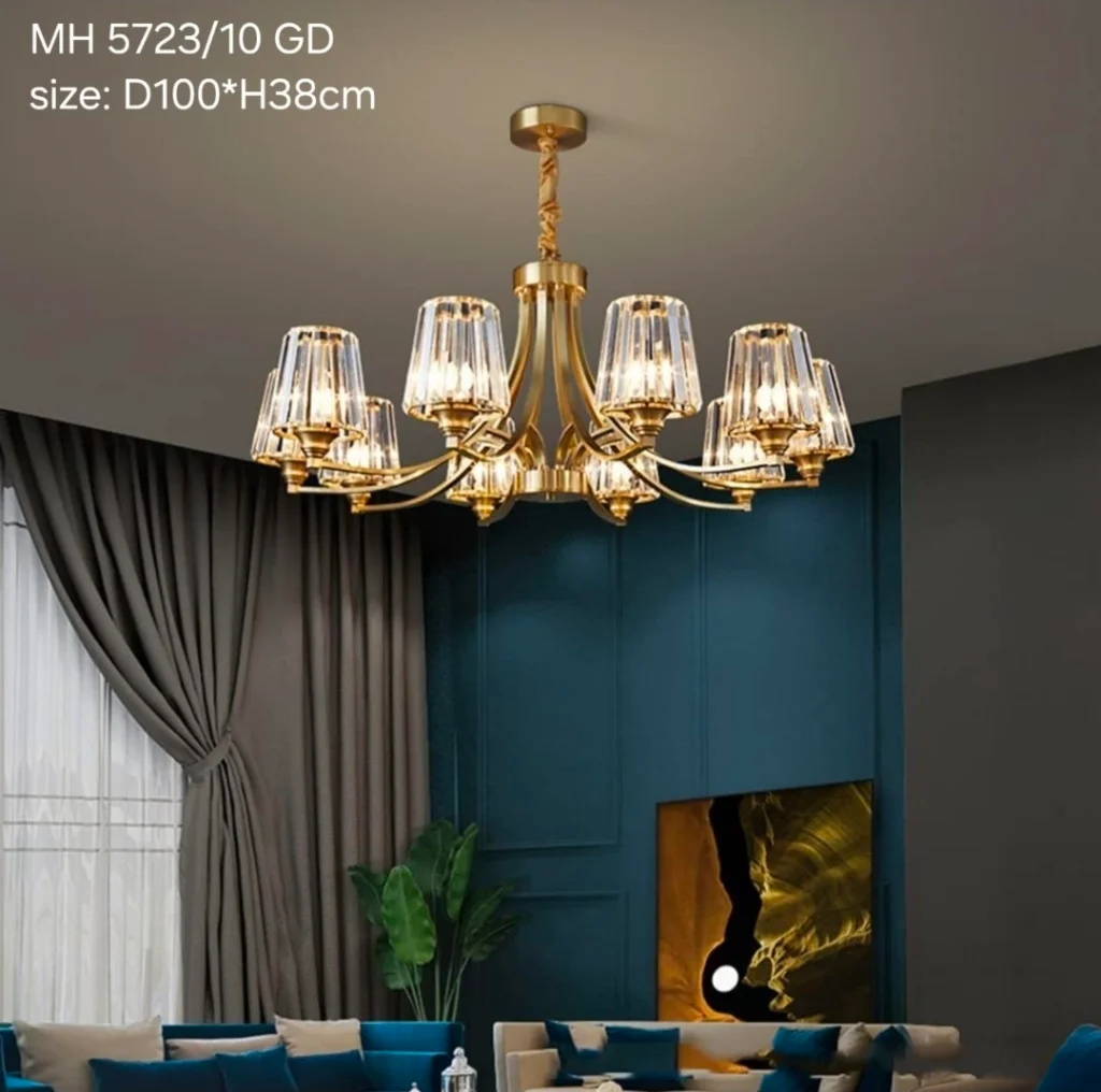 Lampu gantung kristal 5723/10GD