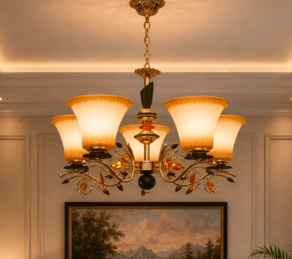 Lampu gantung modern klasik YB-2307/5 FGD