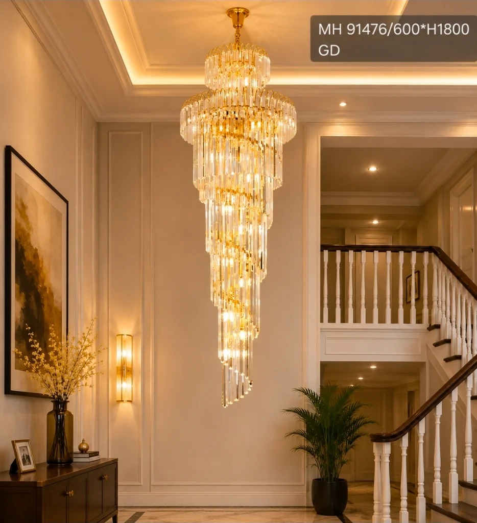 Lampu Gantung Crystal Luxury MH 91476/60x180cm