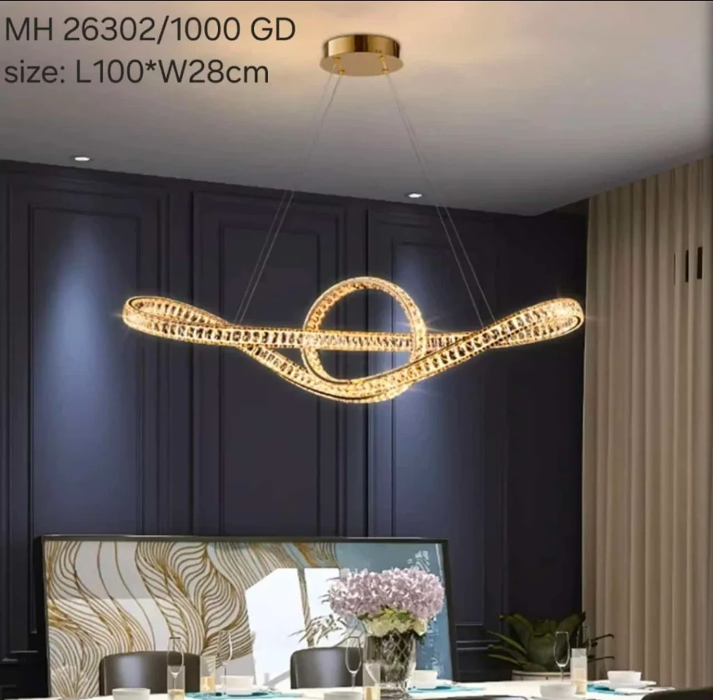 Lampu gantung kristal led minimalis 26302/100