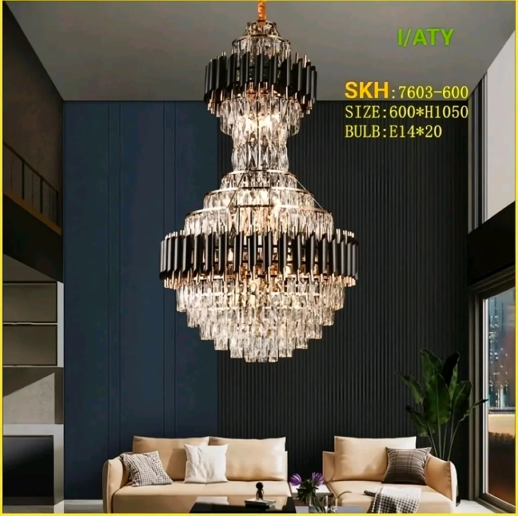 Lampu gantung kristal 7306/60+30