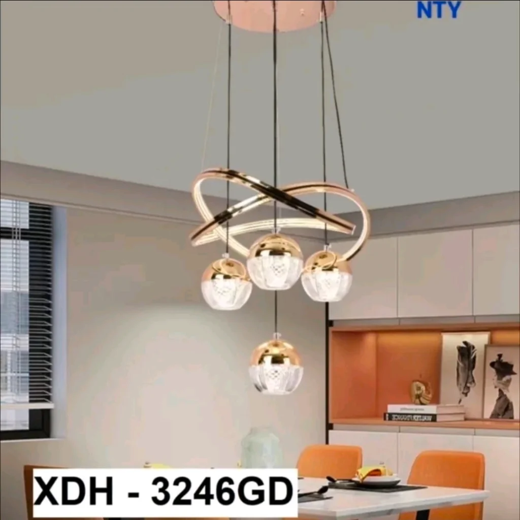 Lampu gantung kristal 3246GD