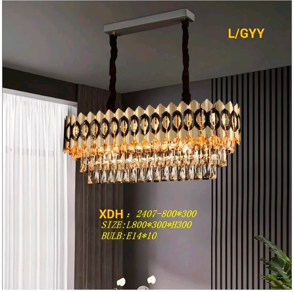 Lampu gantung kristal 2407/80×30