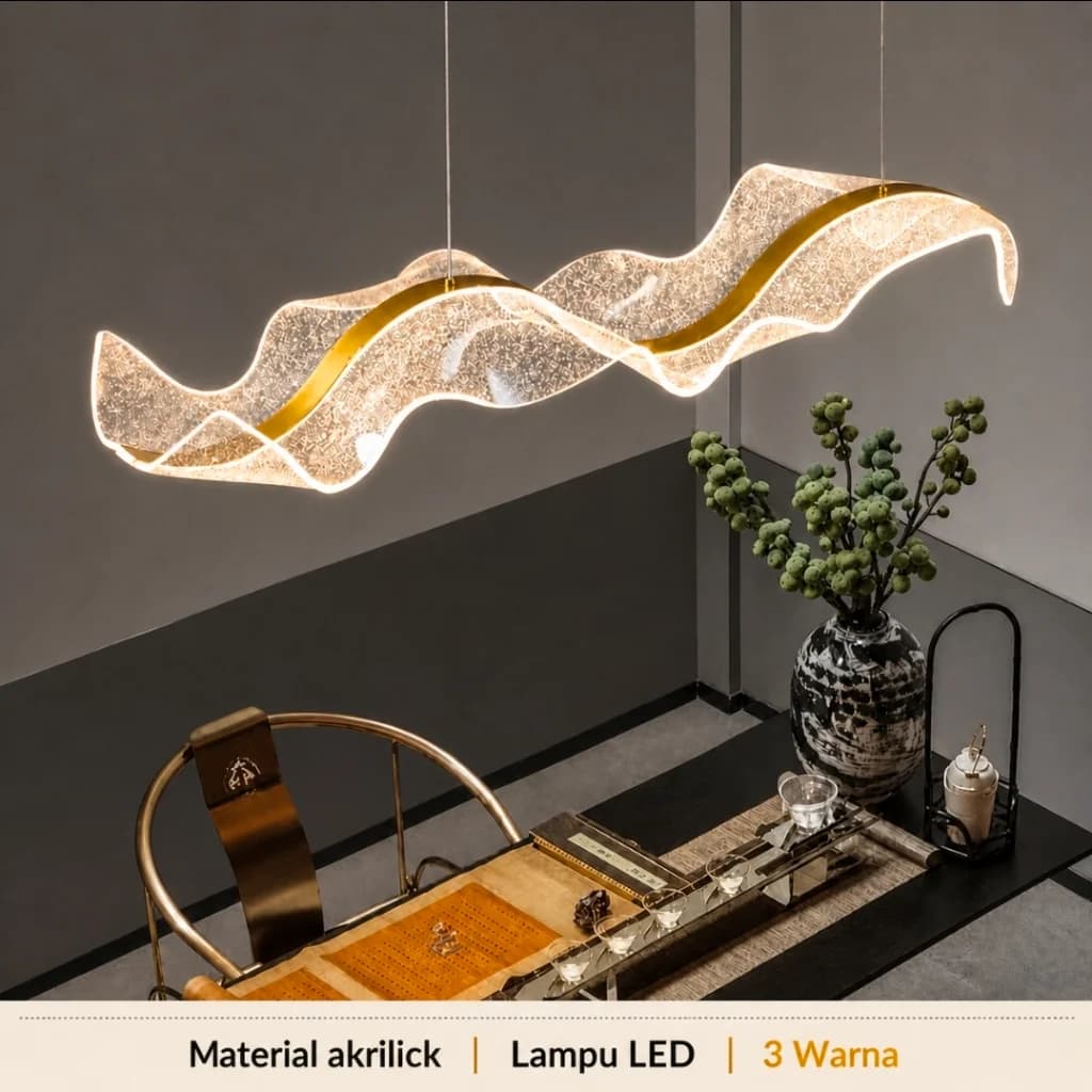 Lampu gantung minimalis led 12001-L120cmx30cm