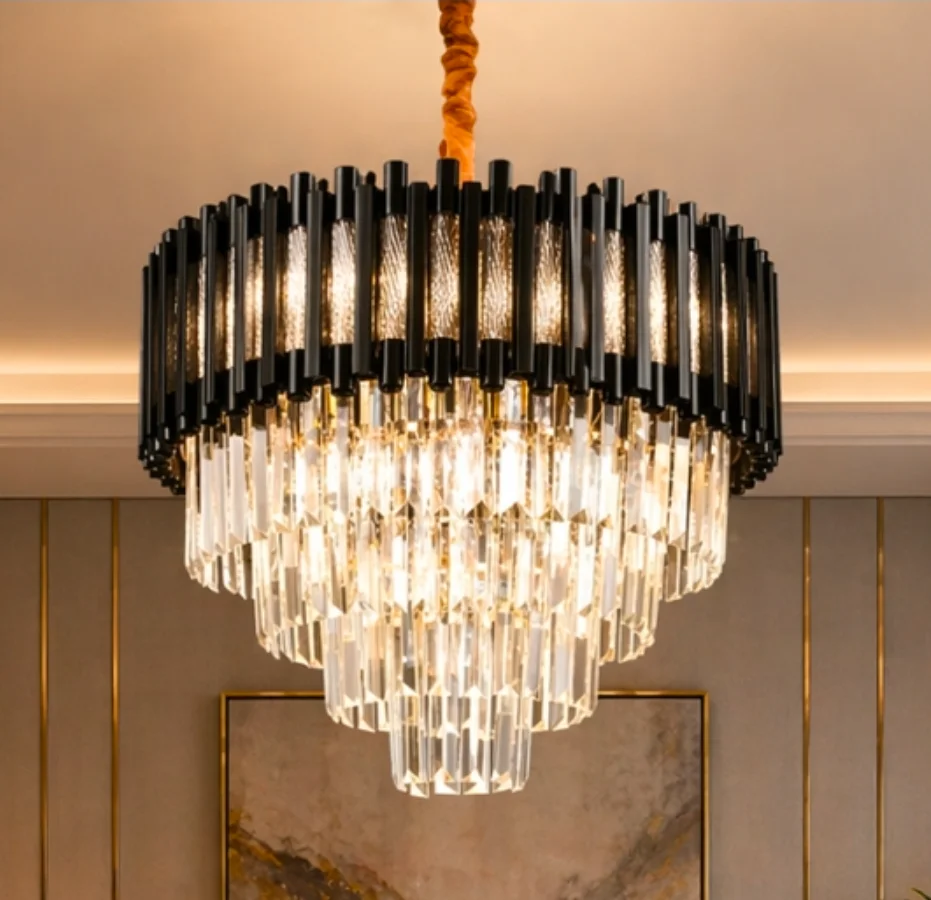 Lampu gantung kristal B37/50cm bk