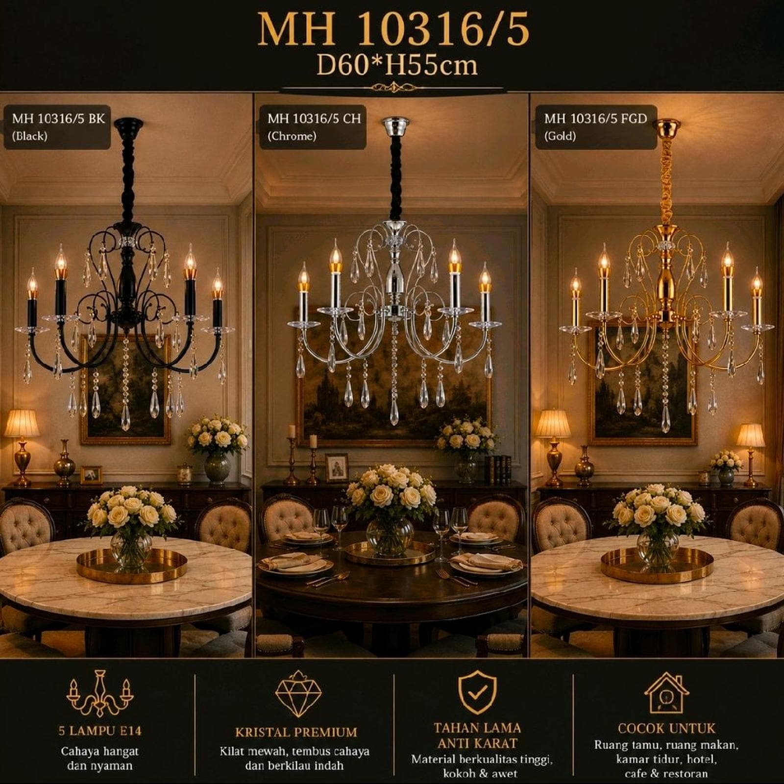 Lampu hias pilihan Galleria Lighting